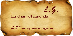 Lindner Giszmunda névjegykártya